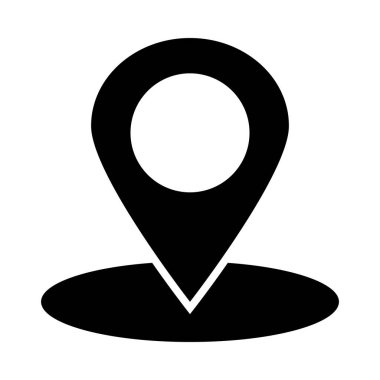 Kişisel ve ticari kullanım için Pin Noktası Vektör Kabartma Simgesi