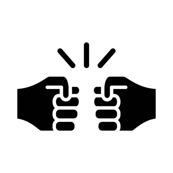Conflict Vector Glyph Icon Pentru Personal Comercial — Vector de stoc