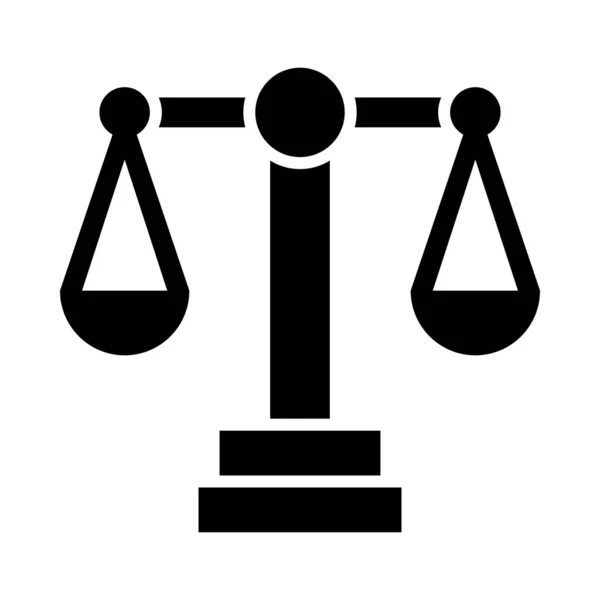 Law Vector Glyph Icon Für Den Persönlichen Und Kommerziellen Gebrauch — Stockvektor