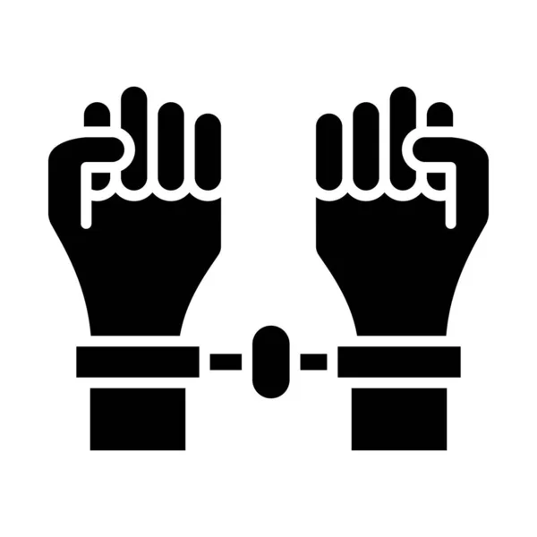 Arestați Vector Glyph Icon Pentru Personal Comercial — Vector de stoc