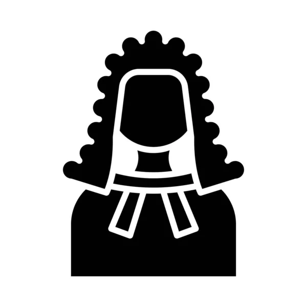 Icône Vectorielle Glyphe Juge Pour Usage Personnel Commercial — Image vectorielle