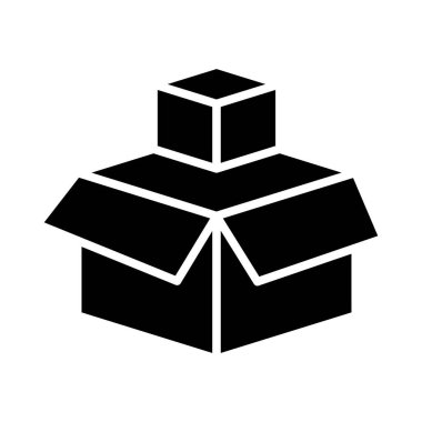 Kişisel ve Ticari Kullanım İçin Kutu Vektörü Kabartma Simgesi