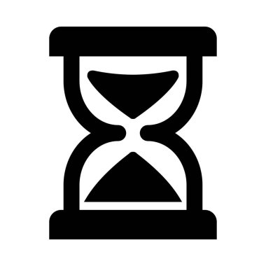 Kişisel ve ticari kullanım için Saatlik Cam Vektör Kabartma Simgesi