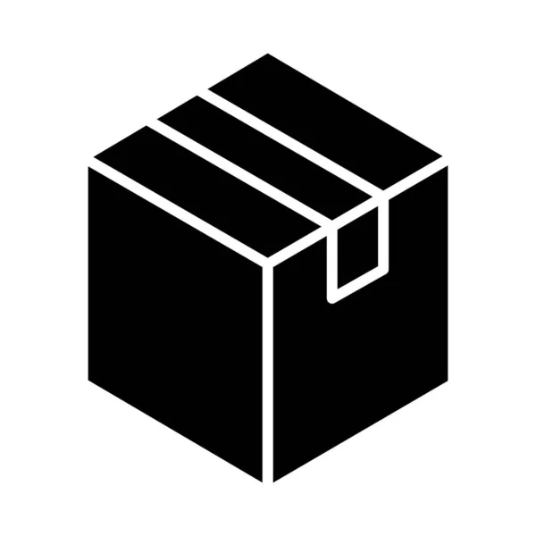 Pakketvectorglyph Pictogram Voor Persoonlijk Commercieel Gebruik — Stockvector