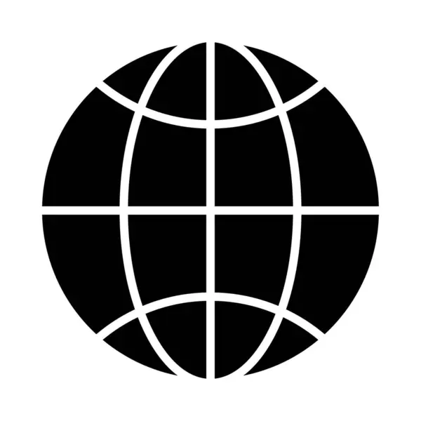 Ikona Wektora Przeglądarki Glyph Użytku Osobistego Handlowego — Wektor stockowy
