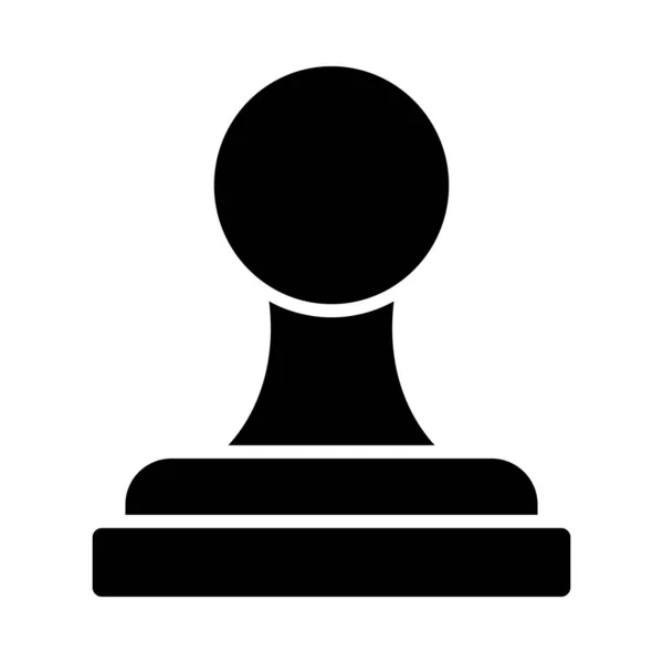 Stempel Vector Glyph Icon Voor Persoonlijk Commercieel Gebruik — Stockvector