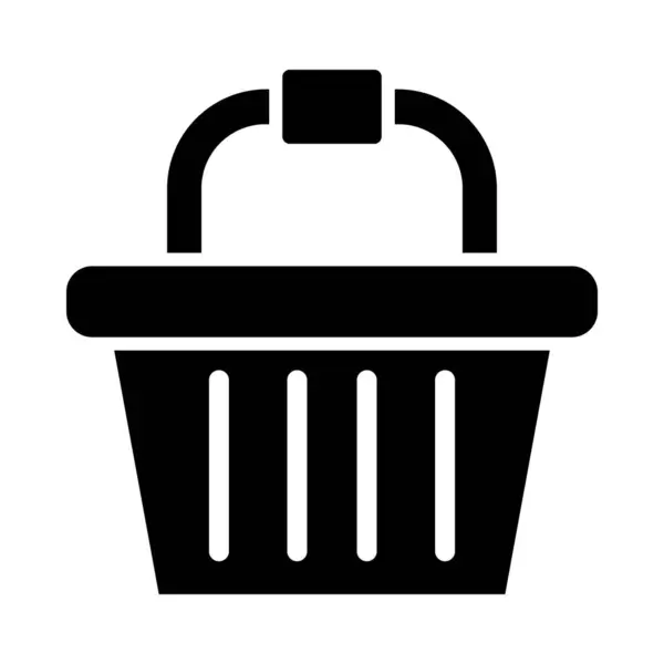 Basket Vector Glyph Icon Für Den Persönlichen Und Kommerziellen Gebrauch — Stockvektor