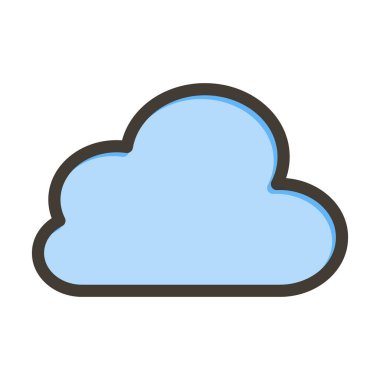 Bulut Kalın Çizgisi Kişisel ve Ticari Kullanım İçin Renklerle Dolu