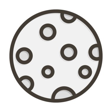 Dolunay Kalın Çizgisi Kişisel ve Ticari Kullanım İçin Renklerle Dolu