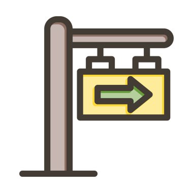 İmza Sağ Kalın Çizgi Kişisel ve Ticari Kullanım İçin Renklerle Dolu