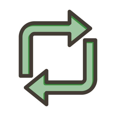 Kişisel ve Ticari Kullanım İçin Renkleri Doldurulmuş Kalın Çizgiyi Tekrarla