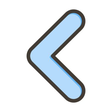 Sol Sembol Kalın Çizgisi Kişisel ve Ticari Kullanım İçin Renklerle Dolu