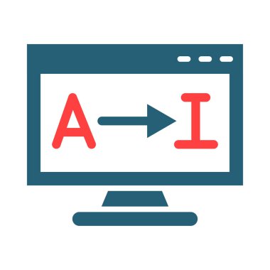 Translation Vector Glyph Two Color Icon For Personal And Commercial Use
