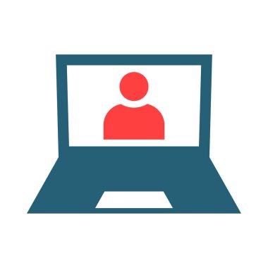 Online Class Vector Glyph Two Color Icon For Personal And Commercial Use