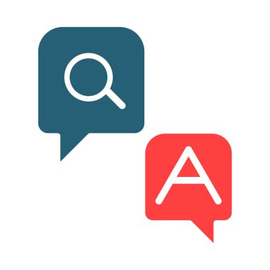 Question And Answer Vector Glyph Two Color Icon For Personal And Commercial Use