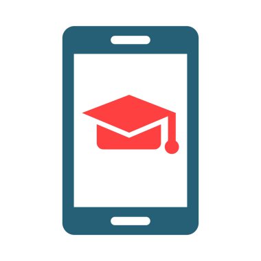 Education App Vector Glyph Two Color Icon For Personal And Commercial Use