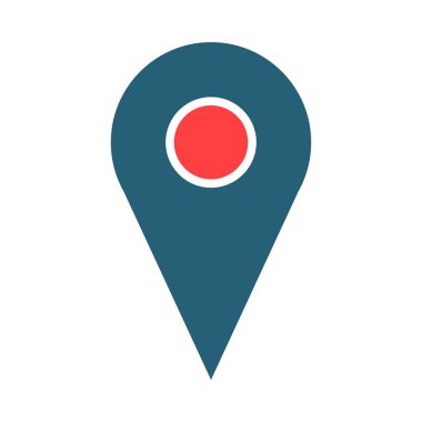 Location Vector Glyph Two Color Icon For Personal And Commercial Use