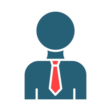 Hr Manager Vector Glyph Two Color Icon For Personal And Commercial Use