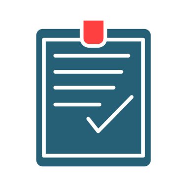 Approval Vector Glyph Two Color Icon For Personal And Commercial Use