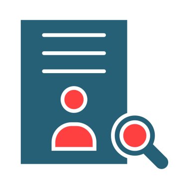 Hiring Vector Glyph Two Color Icon For Personal And Commercial Use