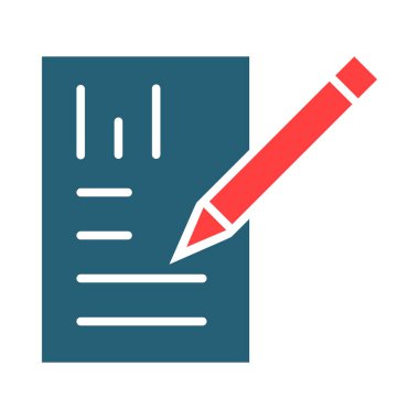 Report Vector Glyph Two Color Icon For Personal And Commercial Use