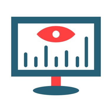 Visualization Vector Glyph Two Color Icon For Personal And Commercial Use