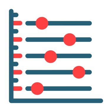 Scatter Graph Vector Glyph Two Color Icon For Personal And Commercial Use
