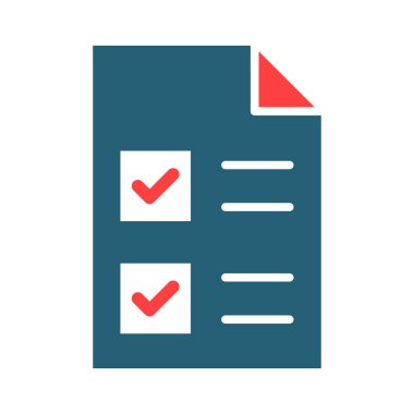 Document Vector Glyph Two Color Icon For Personal And Commercial Use