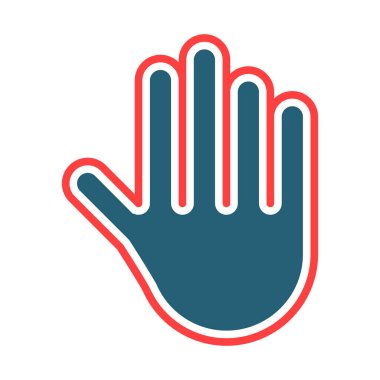 Hold Vector Glyph Two Color Icon For Personal And Commercial Use