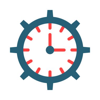 Efficient Time Glyph Two Color Icon For Personal And Commercial Use