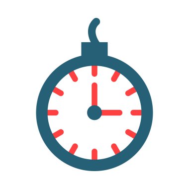 Deadline Glyph Two Color Icon For Personal And Commercial Use