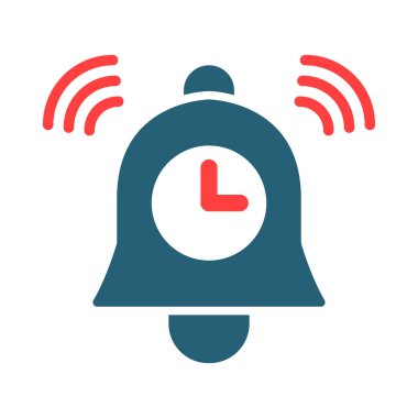 Reminder Glyph Two Color Icon For Personal And Commercial Use