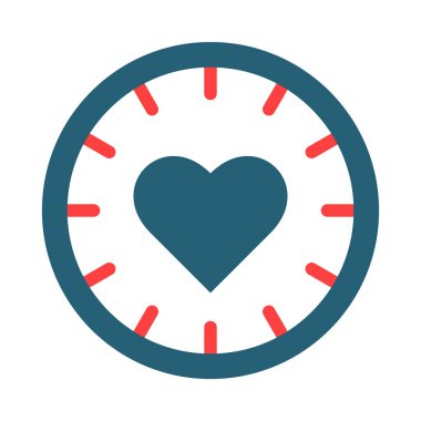 Favourite Time Glyph Two Color Icon For Personal And Commercial Use