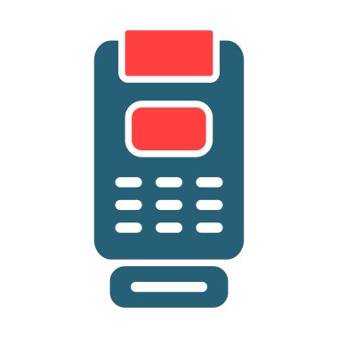 Kişisel ve ticari kullanım için Kart Okuyucu Sembolü İki Renk Simgesi