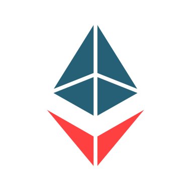 Kişisel ve ticari kullanım için Ethereum Glyph İki Renk Simgesi