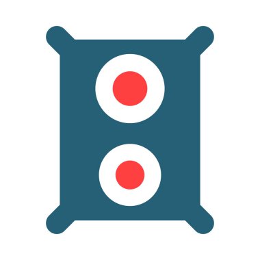 Kişisel ve Ticari Kullanım İçin Sözcü Glyph İki Renk Simgesi