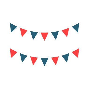 Kişisel ve ticari kullanım için Bunting Glyph İki Renk Simgesi