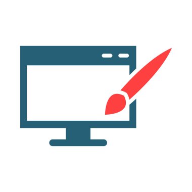 Kişisel ve ticari kullanım için Web Sitesi Tasarımı İki Renk Simgesi