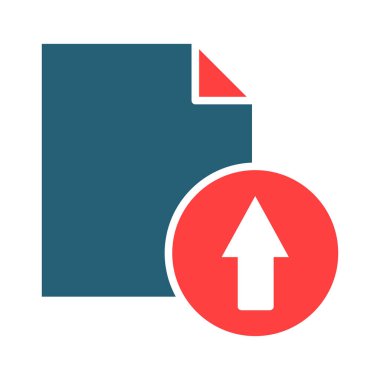 Kişisel ve ticari kullanım için Dosya Kabartması İki Renk Simgesini Aktar