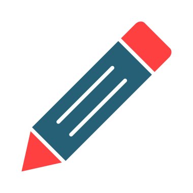 Kişisel ve ticari kullanım için Kalem Kabartma İki Renk Simgesi