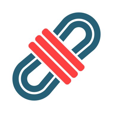 Kişisel ve Ticari Kullanım İçin İp İp İki Renk Simgesi