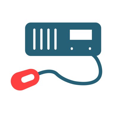 Kişisel ve ticari kullanım için Radyo Glyph İki Renk Simgesi