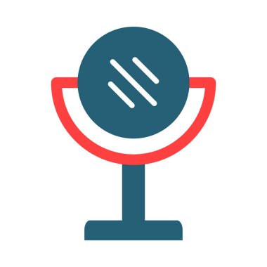 Kişisel ve Ticari Kullanım İçin Ayna Sembolü İki Renk Simgesi