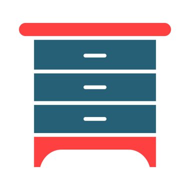 Kişisel ve Ticari Kullanım İçin Çekmece Kabartma İki Renk Simgesi