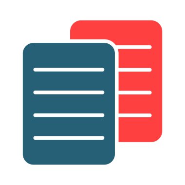 Kişisel ve ticari kullanım için İçerik Kopyalama Simgesi İki Renk Simgesi