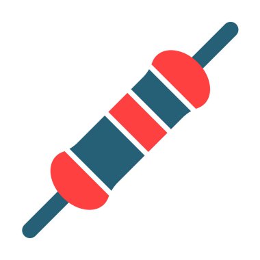 Kişisel ve Ticari Kullanım İçin Direnç Sembolü İki Renk Simgesi