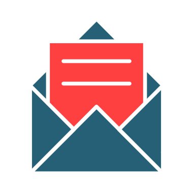 Kişisel ve ticari kullanım için Posta Kabartması İki Renk Simgesi