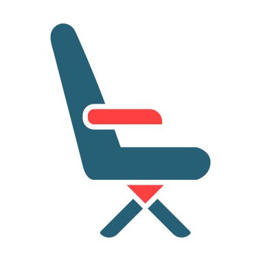 Kişisel ve Ticari Kullanım İçin İki Renk Simgesi Sandalyesi