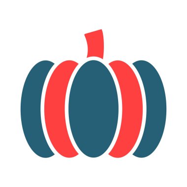 Kişisel ve ticari kullanım için Kabak Kabağı Kabağı İki Renk Simgesi