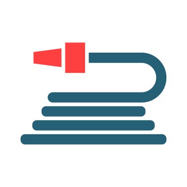 Kişisel ve ticari kullanım için Su Hortumu Kabartma İki Renk Simgesi